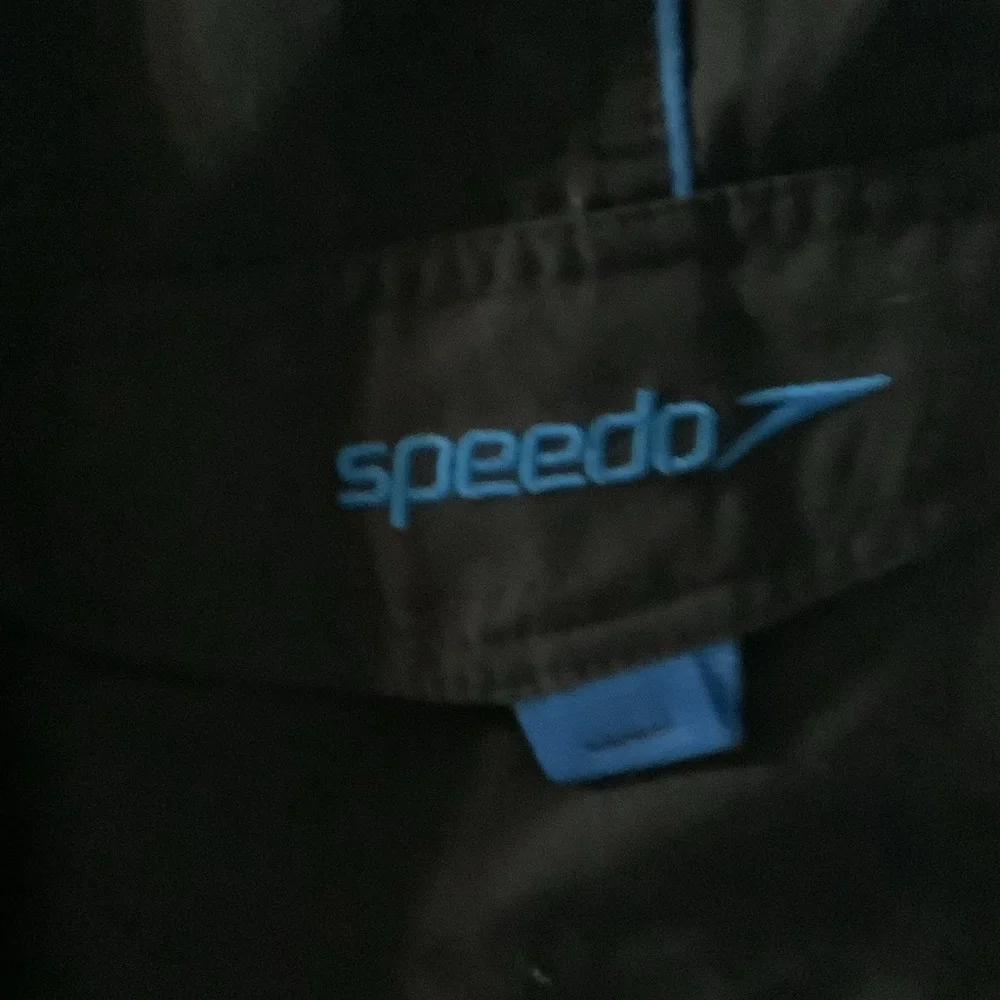 Speedo Dark Swim Shorts‎ with Blue Highlights